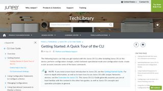 
                            8. Getting Started: A Quick Tour of the CLI - TechLibrary - Juniper Networks