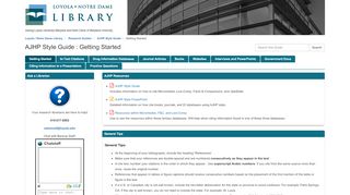 
                            8. Getting Started - AJHP Style Guide - Research Guides at Loyola ...