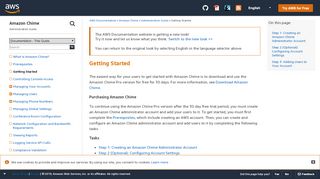 
                            7. Getting Started - Amazon Chime