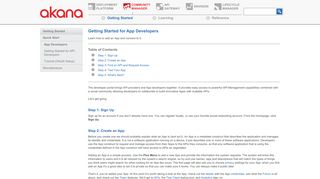 
                            1. Getting Started | App Development | Akana API Platform Help