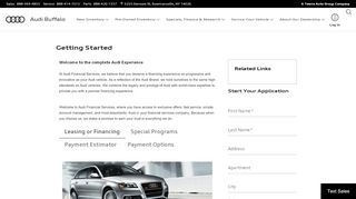 
                            6. Getting Started | Audi Buffalo