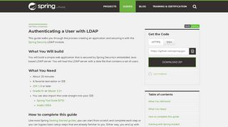 
                            7. Getting Started · Authenticating a User with LDAP