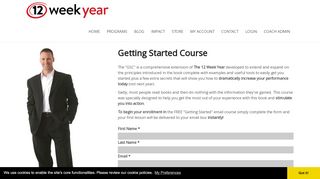 
                            6. Getting Started Course - The 12 Week Year