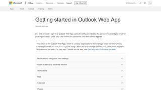 
                            5. Getting started in Outlook Web App - Outlook