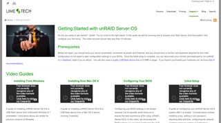 
                            4. Getting Started - Lime Technology - Unraid