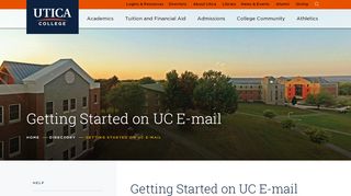 
                            3. Getting Started on UC E-mail | Utica College