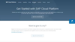 
                            3. Getting Started | SAP Cloud Platform