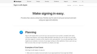 
                            4. Getting Started - Sign in with Apple - Apple Developer