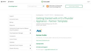 
                            9. Getting Started with A10 vThunder Appliance - Partner Template ...
