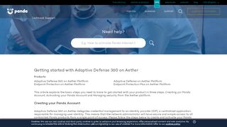 
                            4. Getting started with Adaptive Defense 360 on Aether - Panda ...