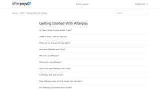 
                            6. Getting Started With Afterpay – Afterpay