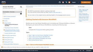 
                            1. Getting Started with Amazon WorkMail - Amazon WorkMail