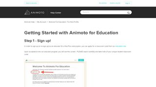 
                            2. Getting Started with Animoto for Education – Animoto Help