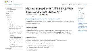 
                            6. Getting Started with ASP.NET 4.7 Web Forms and Visual ...