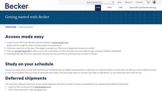 
                            4. Getting Started with Becker | Becker Professional Education