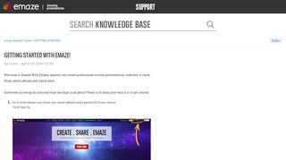
                            2. Getting Started with Emaze! – emaze Support Center