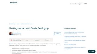 
                            6. Getting started with Guide: Setting up – Zendesk help