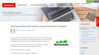 
                            8. Getting started with Hadoop using Hortonworks …