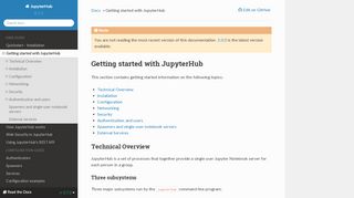 
                            2. Getting started with JupyterHub — JupyterHub 0.7.2 ...