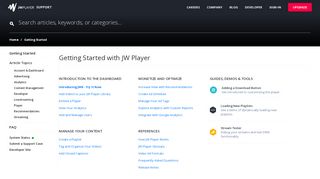 
                            9. Getting Started with JW Player | JW Player Support