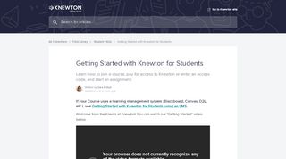 
                            5. Getting Started with Knewton for Students | Knewton Help Center