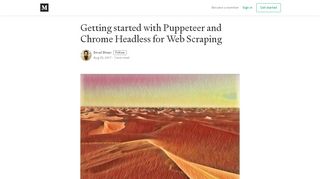 
                            7. Getting started with Puppeteer and Chrome Headless for Web Scraping