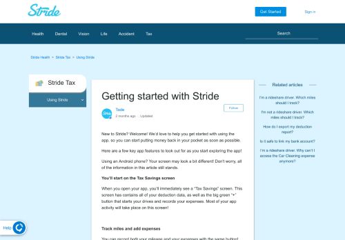 
                            7. Getting started with Stride – Stride Health