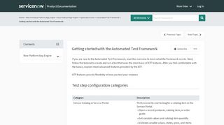 
                            9. Getting started with the Automated Test Framework | ServiceNow Docs