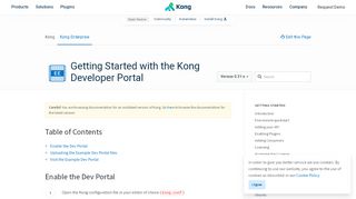 
                            5. Getting Started with the Kong Developer Portal - v0.31-x | Kong - Open ...