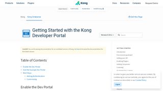 
                            2. Getting Started with the Kong Developer Portal - v0.32-x | Kong - Open ...