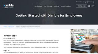 
                            4. Getting Started with Ximble for Employees | Ximble