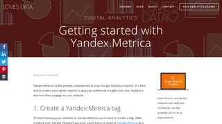 
                            2. Getting started with Yandex.Metrica – Loves Data