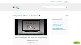 
                            9. Getting to Know C4Elink - Student Tutorial Video: – Connect ...