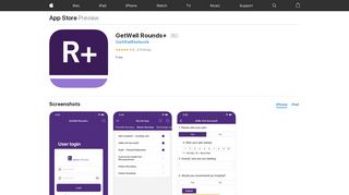 
                            4. GetWell Rounds+ on the App Store