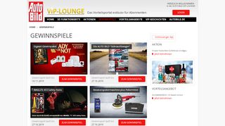 
                            1. Gewinnspiele - vip-lounge.autobild.de