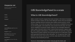 
                            4. GfK KnowledgePanel is a scam – thespecter.net