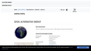 
                            5. GFuel Alternative Energy - Suntrol Portal