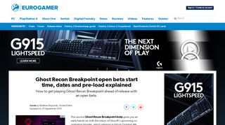 
                            4. Ghost Recon Breakpoint beta start time, dates and beta access ...