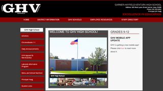 
                            2. GHV High School - Garner-Hayfield-Ventura