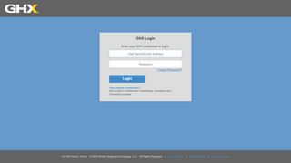 
                            6. GHX Single Sign On - Login