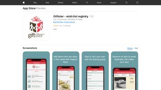 
                            9. ‎Giftster - wish list registry on the App Store