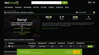 
                            9. Gioco Digitale online casino. Review and casino bonuses