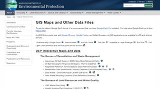 
                            6. GIS Maps & Other Data Files, Geographic Information System, Maine ...