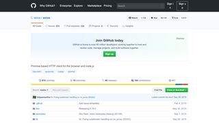 
                            5. GitHub - axios/axios: Promise based HTTP client for the ...