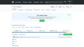 
                            5. GitHub - Azure/azure-cli: Command-line tools for Azure.