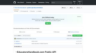 
                            8. GitHub - EducatorsHandbook/public-api …