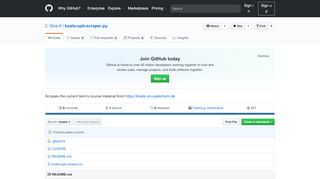 
                            9. GitHub - Gira-X/koala-upb-scraper.py: Scrapes the current ...