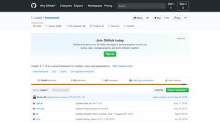 
                            7. GitHub - vaadin/framework: Vaadin 6, 7, 8 is a Java ...