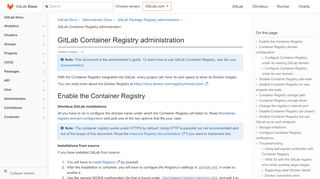 
                            3. GitLab Container Registry administration | GitLab