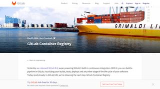 
                            2. GitLab Container Registry | GitLab